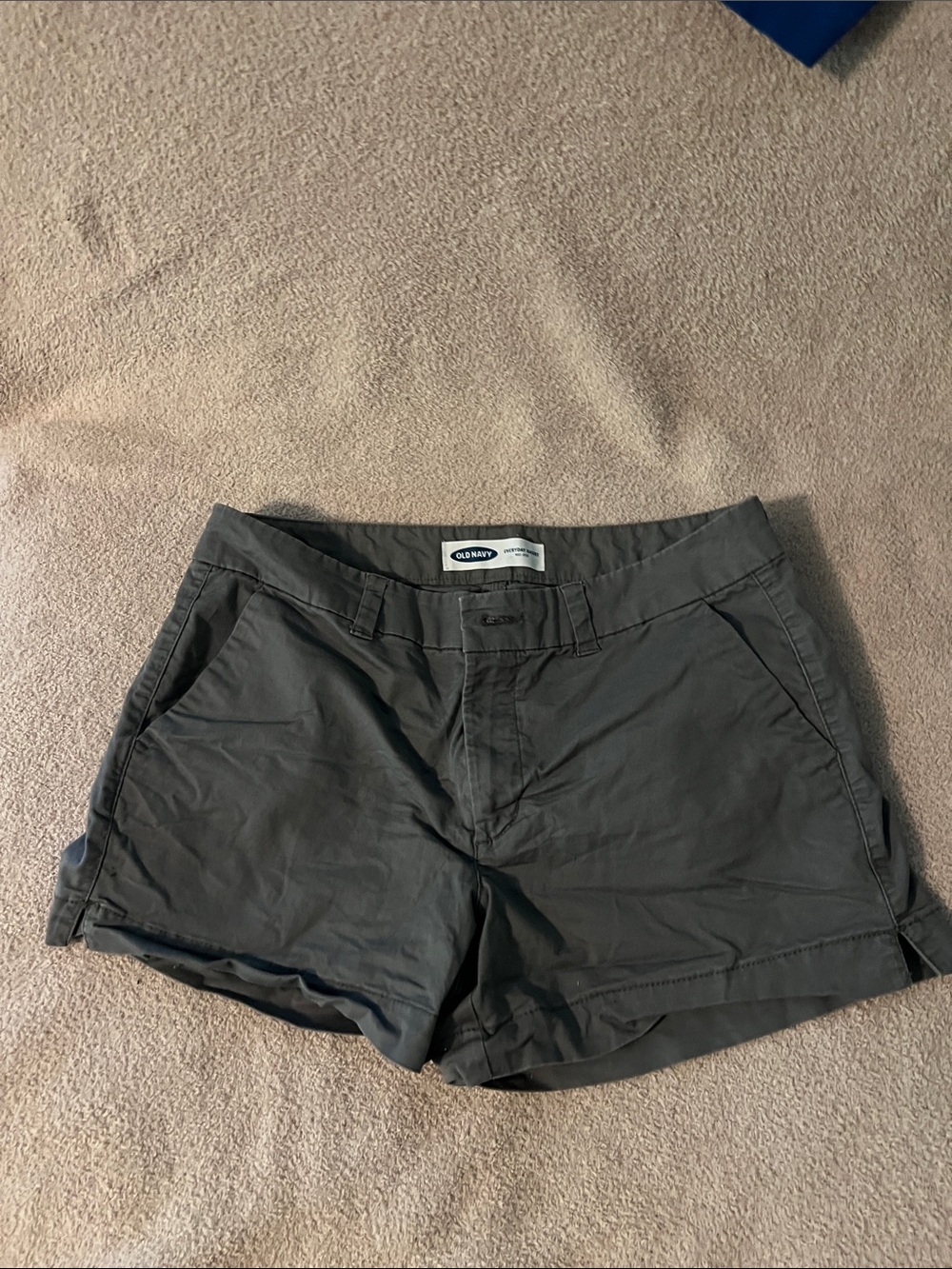 Old Navy Women's Charcoal Gray Chino Shorts
